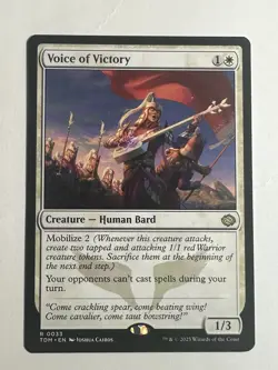 x1 Voice of Victory TDM Tarkir Dragonstorm MTG 33 RARE M/NM 1x - Image 1