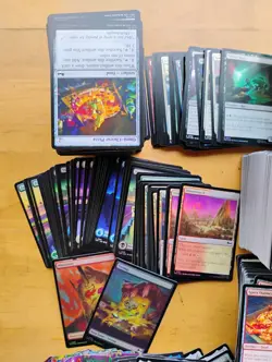 Lot of TMNT MTG Rares, Uncommons, and Commons + Complete Set of 4 Spindown Dice - Image 2