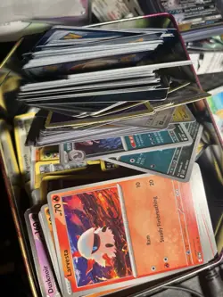 UNSEARCHED Bulk Lot Pokemon Cards + Vintage and Tin - Image 1