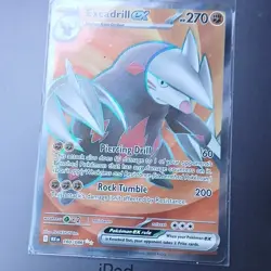 Pokemon Excadrill EX Sv: Black Bolt 160/086 Full Art Holo Ultra Rare 270 HP - Image 2