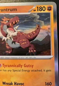 Tyrantrum 045/088 Holo Rare Mega Evolution: Perfect Order Pokemon TCG - Image 3