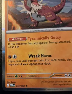 Tyrantrum 045/088 Holo Rare Mega Evolution: Perfect Order Pokemon TCG - Image 4