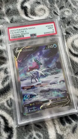 2023 POKEMON SWORD AND SHIELD CROWN ZENITH #GG38 FA/SUICUNE V - Image 1