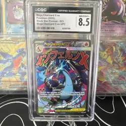 Pokemon Company Mega Charizard X ex Me: Mega Evolution Promo 023 CGC 8.5 360 HP - Image 1