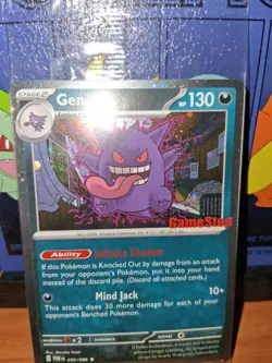*SWIRL* Pokemon TCG Gengar 050/088 Promo Sealed Stamped Gamestop Promo Card - Image 3