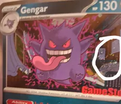 *SWIRL* Pokemon TCG Gengar 050/088 Promo Sealed Stamped Gamestop Promo Card - Image 4