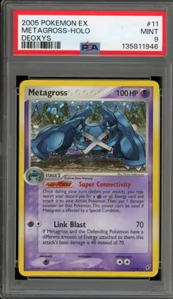 Pokemon Metagross EX Deoxys Holo Rare #11 PSA 9 Mint - Image 1