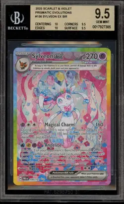 Pokemon Sylveon ex Prismatic Evolutions Special Illustration Rare #156 BGS 9.5 - Image 1