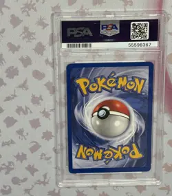 Pokemon 2000 Rocket Rainbow Energy Holo Rare Card #17/82 PSA 8 NM-MT - Image 2