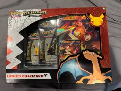 Pokemon TCG Celebrations Collection Lance's Charizard V Box 820650101625 - Image 1