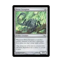 WOTC MtG Mirrodin Dross Scorpion (C) (Foil) EX - Image 1