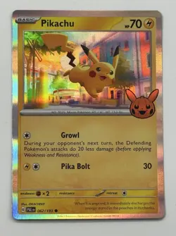 Pikachu 062/193 Pokemon Trick Or Trade Holo 2023 Halloween Promo Card NM - Image 1