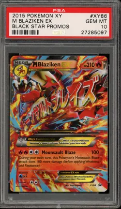 Pokemon M Blaziken EX Black Star Holo Promo XY86 PSA 10 Gem Mint - Image 1