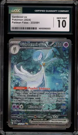 Pokemon Gardevoir ex Paldean Fates Special Illustration Rare #233 CGC 10 - Image 1