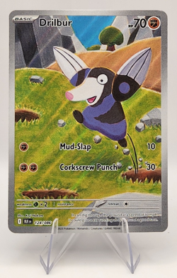 Drilbur 2025 Pokemon Black Bolt 124/086 Illustration Rare Holo - Image 1