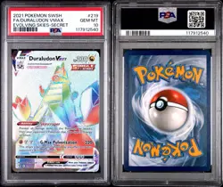 Pokemon TCG Duraludon VMAX 219/213 Evolving Skies Rainbow Secret Rare PSA 10 - Image 1