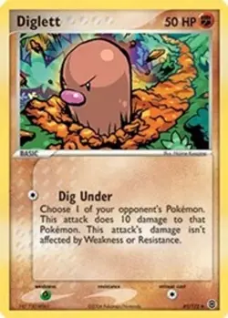 2x Diglett (#61/112) EX - FireRed & LeafGreen LP Pokemon - Image 1
