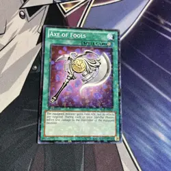 YUGIOH Axe of Fools BP02-EN161 1st edition Mosaic Rare NM- - Image 3