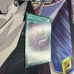 YUGIOH Axe of Fools BP02-EN161 1st edition Mosaic Rare NM- - Image 4