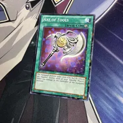 YUGIOH Axe of Fools BP02-EN161 1st edition Mosaic Rare NM- - Image 5