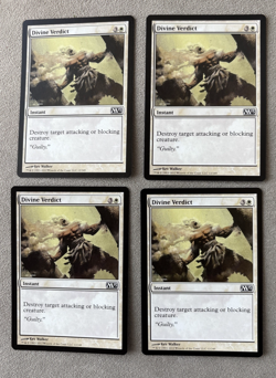 DIVINE VERDICT X4 4 4X Magic 2013 MTG Magic the Gathering Cards - Image 1