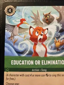 Education Or Elimination 97/204 Uncommon Winterspell Disney Lorcana TCG - Image 2