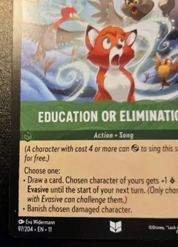 Education Or Elimination 97/204 Uncommon Winterspell Disney Lorcana TCG - Image 4