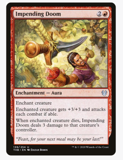 Impending Doom - Theros Beyond Death (x4) PLAYSET MtG Magic the Gathering NM/LP - Image 1