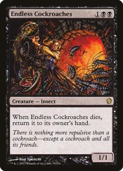 Endless Cockroaches Commander 2013 LP MTG - Image 1