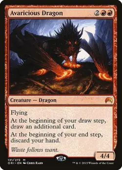Avaricious Dragon 1x FOIL ORI MTG Magic Origins Mythic MINT red - Image 1