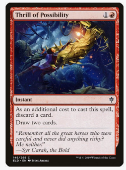 Thrill of Possibility ELD (x4) PLAYSET MtG Magic the Gathering NM/LP - Image 1