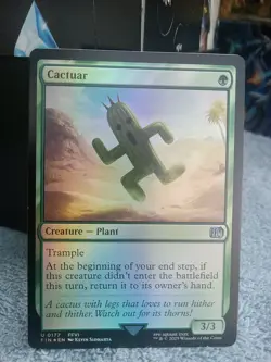 🔥MTG Cactuar - FINAL FANTASY (FIN) FOIL NEAR MINT PACK FRESH CARD🔥 - Image 1