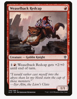 Weaselback Redcap Throne of Eldraine (x4) PLAYSET MtG Magic the Gathering NM/LP - Image 1