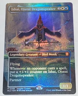 Ishai, Ojutai Dragonspeaker Borderless Foil Bloomburrow COMMANDER MTG UNPLAYED - Image 1