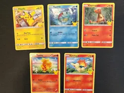25th Anniversary Starter Pokemon Lot - McDonalds 2021 Promos Non-Holo - Image 1