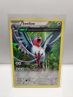 Swellow 72/108 XY Roaring Skies Reverse Holo Rare Pokemon TCG Card [ENG] - Image 1