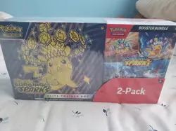 Pokemon TCG Surging Sparks ETB & Booster Bundle Costco 2-pack | Factory Sealed - Image 1