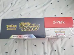 Pokemon TCG Surging Sparks ETB & Booster Bundle Costco 2-pack | Factory Sealed - Image 2