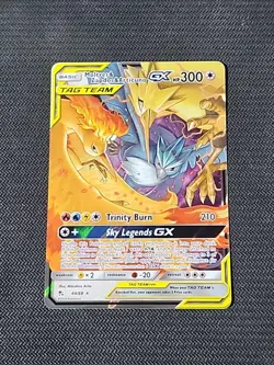 Pokemon Hidden Fates "Moltres & Zapdos & Articuno GX" 44/68 / Ultra Rare / NM - Image 1