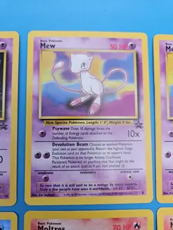 Pokemon WOTC Black Star Promo Card Lot Mewtwo Mew Articuno Moltres 6 Cards - Image 3
