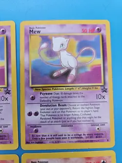 Pokemon WOTC Black Star Promo Card Lot Mewtwo Mew Articuno Moltres 6 Cards - Image 4