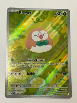 Mega Evolution: Perfect Order Rowlet 90/88 Illustration Rare Pokemon Card - POR - Image 1