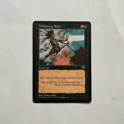 Withering Boon Mirage Regular MTG Card Magic: The Gathering - NM- 1996- - Image 1