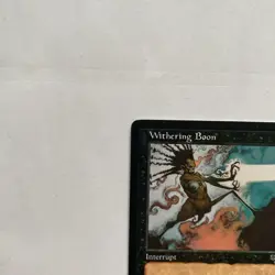 Withering Boon Mirage Regular MTG Card Magic: The Gathering - NM- 1996- - Image 3