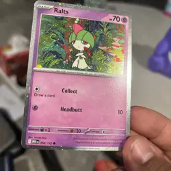 Ralts 058/132 Cosmos Holo Mega Evolution Promo Pokemon Card NM - Image 1