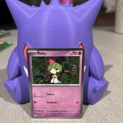 Ralts 058/132 Cosmos Holo Mega Evolution Promo Pokemon Card NM - Image 3