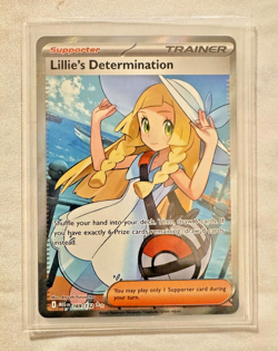 Lillie's Determination 169/132 MEG FA Trainer Holo NM Pokemon + Bonus Card - Image 3
