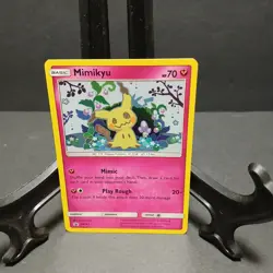 Mimikyu SM163 Holo Pokemon Sun & Moon Team Up Black Star Blister Promo Card MINT - Image 2