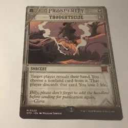 Thoughtseize - Breaking News - Outlaws of Thunder Junction - MTG - Image 1