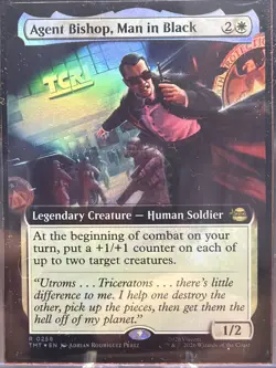 Agent Bishop, Man in Black 0258 Foil Teenage Mutant Ninja Turtles MTG - Image 2